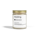Funny Adulting review Candle | Coconut Apricot Wax 4oz or 9oz| gag gift