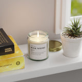 Funny Book Lover Candle | Smells Like a Book Whore Candle| Reader Gift|  Funny Bookish Gift| Gift for Readers | Soy Candle