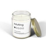 Funny Adulting review Candle | Coconut Apricot Wax 4oz or 9oz| gag gift