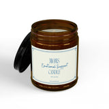 Moms Emotional Support Candle 4oz or 9oz Soy Candle | Amber Jar with Black Lid