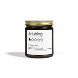 Funny Adulting review Candle | Coconut Apricot Wax 4oz or 9oz| gag gift