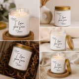 Personalized "Hey You, I Love Your Face" Candle | Custom Name Candle Gift | Romantic Gift for Wife, Girlfriend, Husband | Anniversary Gift