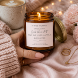 A Wise Woman Once Said "fuck this shit" Candle | Coconut Apricot Wax Jar