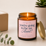 You're Going To Be An Aunt! Scented Candle – Coconut Apricot (4oz & 9oz)