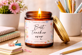 Best Teacher Ever Candle | Coconut Apricot Wax Jar