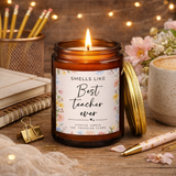 Best Teacher Ever Candle | Coconut Apricot Wax Jar