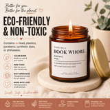 Funny Book Lover Candle | Smells Like a Book Whore Candle| Reader Gift|  Funny Bookish Gift| Gift for Readers | Soy Candle
