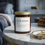 Funny Book Lover Candle | Smells Like a Book Whore Candle| Reader Gift|  Funny Bookish Gift| Gift for Readers | Soy Candle
