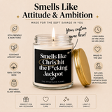Personalized Engagement Candle, He Hit The Jackpot Funny Engagement Gifts For Couple, Future Mrs Gift Funny Wedding Gift For Bride to Be W85