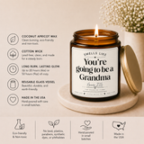 Coconut Apricot Scented Candle — “Smells Like You’re Going to Be a Grandma” (4oz/9oz)