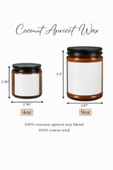 Coconut Apricot Scented Candle — “Smells Like You’re Going to Be a Grandma” (4oz/9oz)