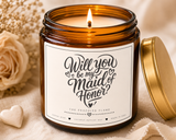 Maid Of Honor Proposal Candle, Smells Like You're A MOH,  Wedding Ask Gift