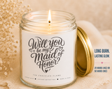 Maid Of Honor Proposal Candle, Smells Like You're A MOH,  Wedding Ask Gift