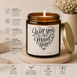 Maid Of Honor Proposal Candle, Smells Like You're A MOH,  Wedding Ask Gift