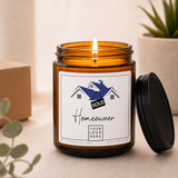 Homeowner Candle, Housewarming Gift, New Home Gift, First Home Gift, Home Sweet Home, Realtor Closing Gift, Real Estate, Handpoured Candle