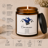 Homeowner Candle, Housewarming Gift, New Home Gift, First Home Gift, Home Sweet Home, Realtor Closing Gift, Real Estate, Handpoured Candle