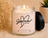 Funny Good Moms Say bad words Heart Illustration Soy Candle
