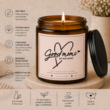 Funny Good Moms Say bad words Heart Illustration Soy Candle