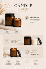 Closing Day Scented Soy Candle (4oz & 9oz) – “Smells Like Closing Day” Aromatherapy Jar with Black Lid