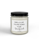 Smells Like Youre Going To Be Grandparents personalized date Candle | Soy Candle, pregnancy announcement