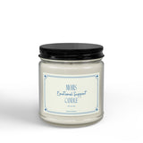 Moms Emotional Support Candle 4oz or 9oz Soy Candle | Amber Jar with Black Lid