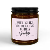 Smells Like Youre Going To Be A Grandma Candle | Soy Candle, Amber Jar with Black Lid