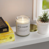 Funny Book Lover Candle | Smells Like a Book Whore Candle| Reader Gift|  Funny Bookish Gift| Gift for Readers | Soy Candle