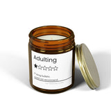 Funny Adulting review Candle | Coconut Apricot Wax 4oz or 9oz| gag gift
