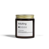 Funny Adulting review Candle | Coconut Apricot Wax 4oz or 9oz| gag gift
