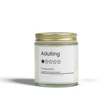 Funny Adulting review Candle | Coconut Apricot Wax 4oz or 9oz| gag gift