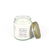 Funny Mom Candle | Welcome to Parenthood I Hope You Like Destruction & Chicken Nuggets | New Mom Gift | Baby Shower Gift | Gag Gift
