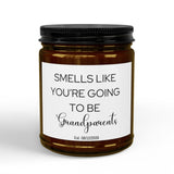 Smells Like Youre Going To Be Grandparents personalized date Candle | Soy Candle, pregnancy announcement