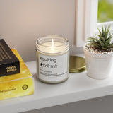 Funny Adulting review Candle | Coconut Apricot Wax 4oz or 9oz| gag gift