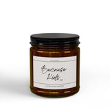 Because Kids Candle | Soy Candle Jar with Black Lid, 4oz or 9oz